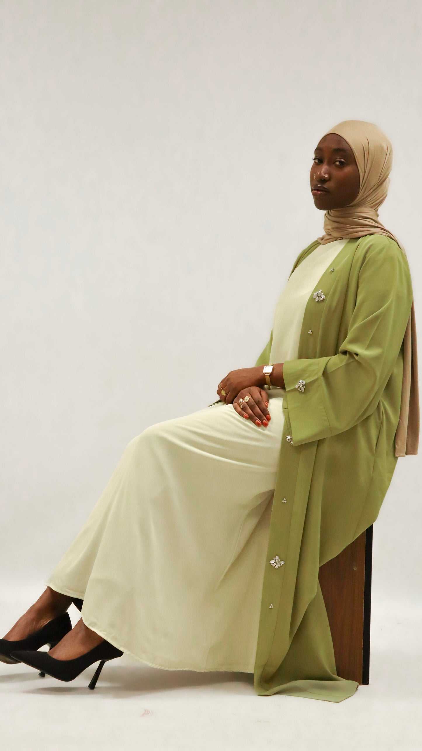 Sous abaya beige 