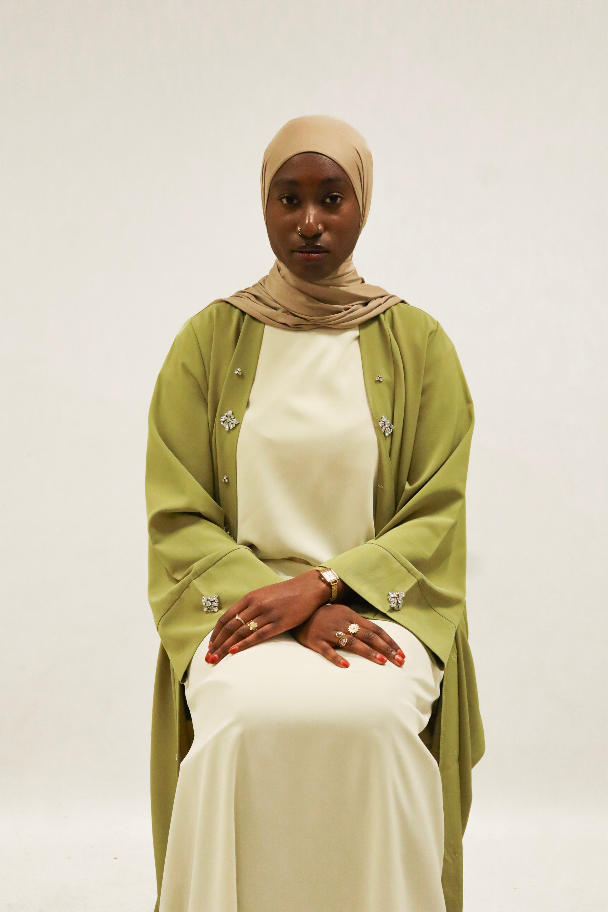 Sous abaya beige 